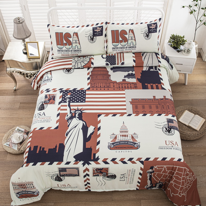 2/3 Pieces Bedding Set State Geographic Stamps 3D Printing Red And White Bed Quilt Cover Home Textile Kids Duvet Cover Set, As picture
2/3 Pieces Bedding Set State Geographic Stamps 3D Printing Red And White Bed Quilt Cover Home Textile Kids Duvet Cover Set, As picture