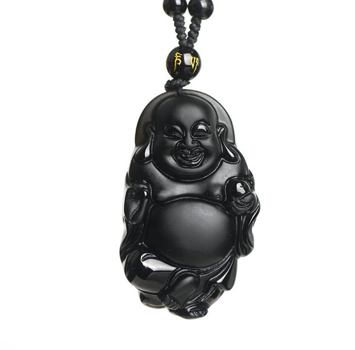Natural obsidian three-dimensional station Buddha peace pendant men and women crystal jewelry necklace wholesale gifts Fine jew
Natural obsidian three-dimensional station Buddha peace pendant men and women crystal jewelry necklace wholesale gifts Fine jew
