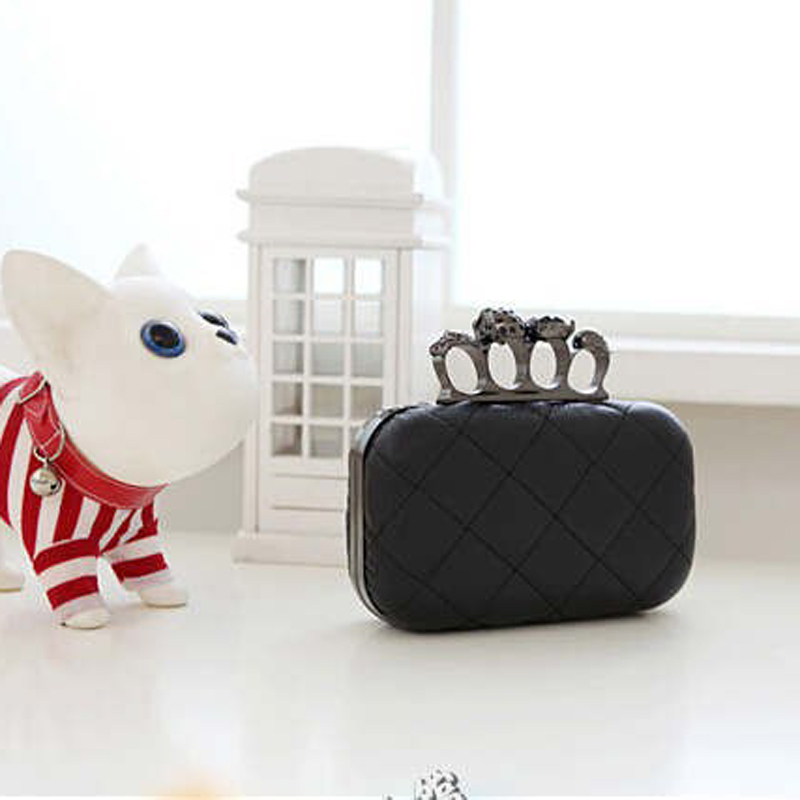 Designer-Wholesale-Woman Leather Evening Clutch Hand Bags Creepy Skull Rings Handbag Halloween Party Chain Shoulder Bag, Black
Designer-Wholesale-Woman Leather Evening Clutch Hand Bags Creepy Skull Rings Handbag Halloween Party Chain Shoulder Bag, Black