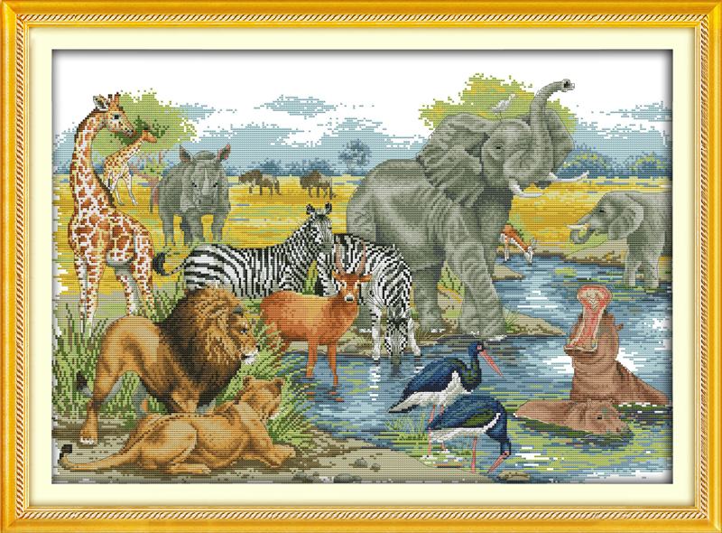 Animal World scenery home decor painting ,Handmade Cross Stitch Embroidery Needlework sets counted print on canvas DMC 14CT /11CT
Animal World scenery home decor painting ,Handmade Cross Stitch Embroidery Needlework sets counted print on canvas DMC 14CT /11CT