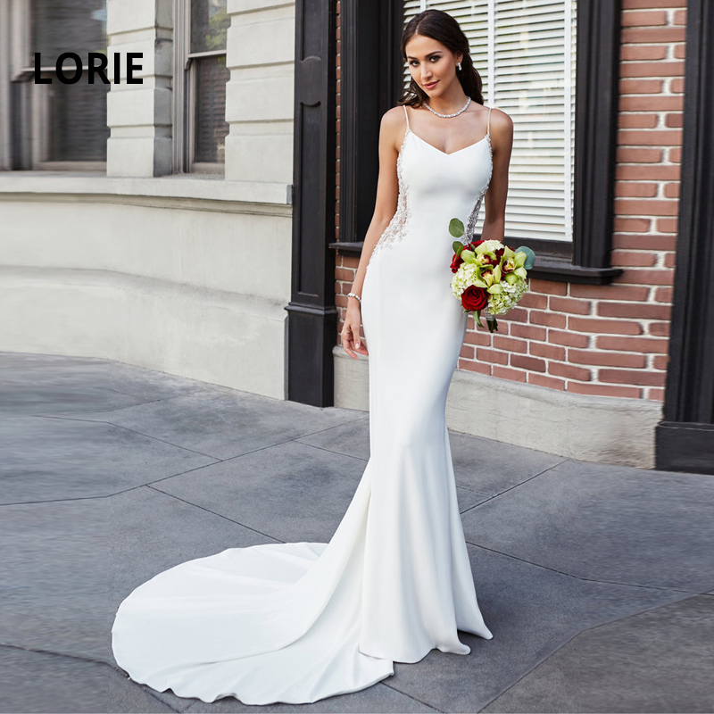 Mermaid Wedding Dresses Lace Appliques with Beading Bride Dress Sexy Backless Wedding Gowns Soft Satin Wedding Dress, Champagne
Mermaid Wedding Dresses Lace Appliques with Beading Bride Dress Sexy Backless Wedding Gowns Soft Satin Wedding Dress, Champagne