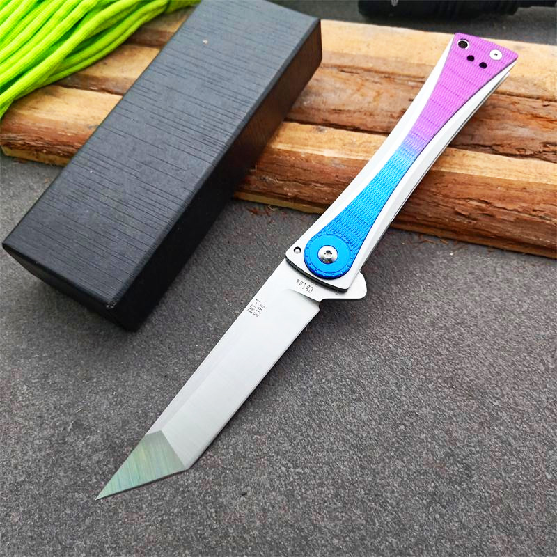 Factory Price Ball Bearing Flipper Folding Knife D2 Stone Wash Tanto Blade T6-6061 + Stainless Steel Handle EDC Pocket Knives
Factory Price Ball Bearing Flipper Folding Knife D2 Stone Wash Tanto Blade T6-6061 + Stainless Steel Handle EDC Pocket Knives