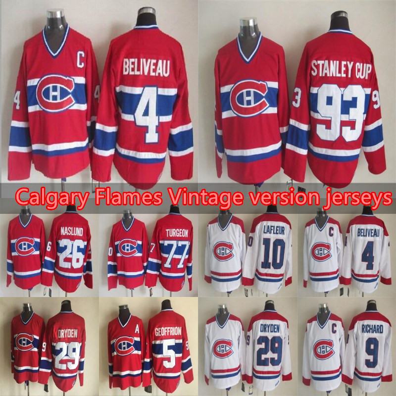 Mes Montreal Canadiens Vintage version jerseys 4 BELIVEAU 29 DRYDEN 5 GEOFFRION 9 RICHARD 10 LAFLEUR 93 STANLEY CUP 77 TURGEON CCM Hockey je, White
Mes Montreal Canadiens Vintage version jerseys 4 BELIVEAU 29 DRYDEN 5 GEOFFRION 9 RICHARD 10 LAFLEUR 93 STANLEY CUP 77 TURGEON CCM Hockey je, White