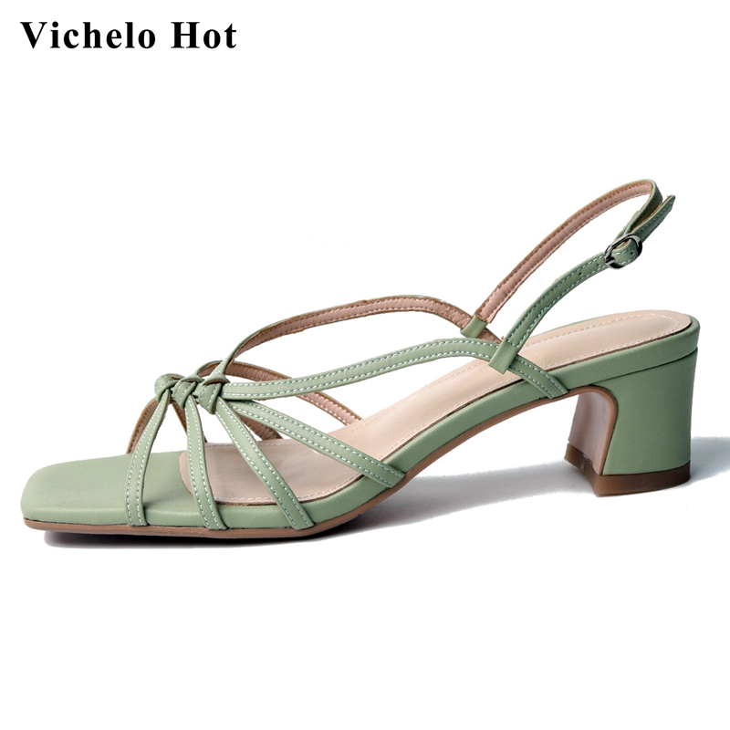Vichelo Hot Korean street style peep toe med heel narrow band elegant lady daily wear party summer handmade sandals women L42, White
Vichelo Hot Korean street style peep toe med heel narrow band elegant lady daily wear party summer handmade sandals women L42, White