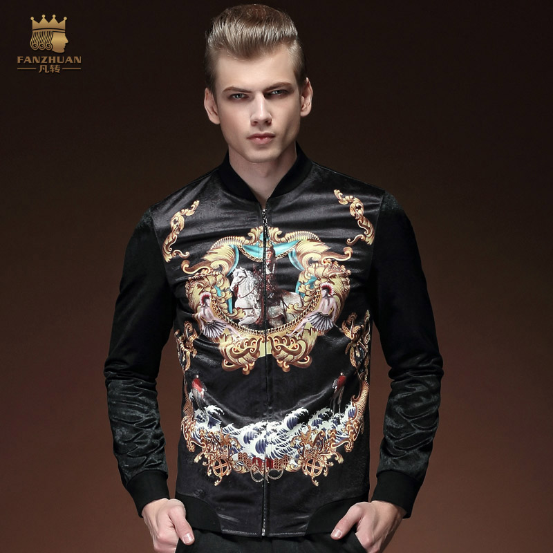 FanZhuan free shipping Fashion casual new men's male man spring printed jacket slim collar personality original thin coat 15006, As pic
FanZhuan free shipping Fashion casual new men's male man spring printed jacket slim collar personality original thin coat 15006, As pic