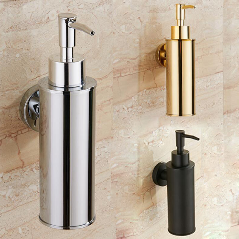 SUS 304 Bath Hand Soap Dispenser Bathroom Liquid Shampoo Bottle Storage Wall Mount Box Holder Stainless Steel Gold Chrome Black
SUS 304 Bath Hand Soap Dispenser Bathroom Liquid Shampoo Bottle Storage Wall Mount Box Holder Stainless Steel Gold Chrome Black