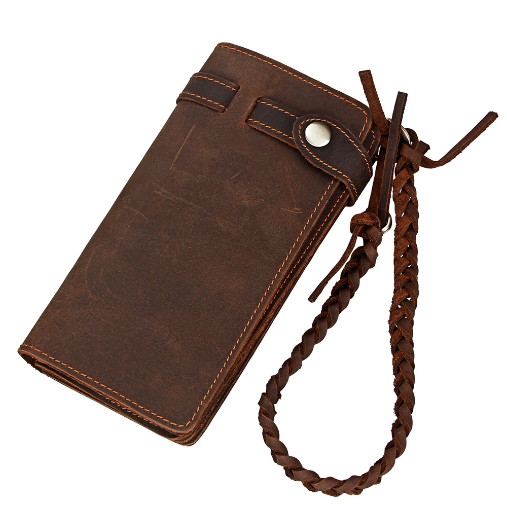 Genuine Leather Men Long Clutch Wallets Fold Over Purses Credit Cards Holder Pouches Banknote Pocket Wristlet Organizer Bag Business Handbag, Brown
Genuine Leather Men Long Clutch Wallets Fold Over Purses Credit Cards Holder Pouches Banknote Pocket Wristlet Organizer Bag Business Handbag, Brown
