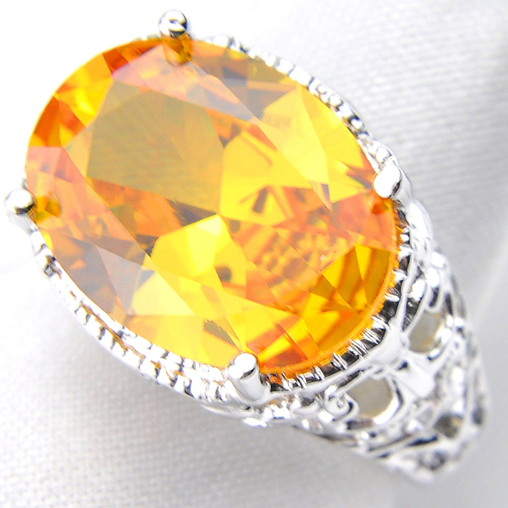 LUCKYSHINE Family Gift Gorgeous Oval Fire Citrine Solitaire 925 Sterling Silver Rings Russia American Australia Wedding Rings For Women
LUCKYSHINE Family Gift Gorgeous Oval Fire Citrine Solitaire 925 Sterling Silver Rings Russia American Australia Wedding Rings For Women