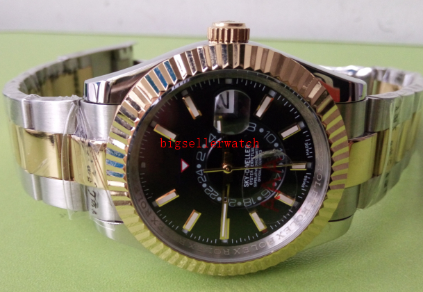 New Style Luxury Original box certificate Mens watches Sky-Dweller 326938 Yellow Gold 42mm Asia 2813Automatic Mechanical Two Tone Gold Men', Black
New Style Luxury Original box certificate Mens watches Sky-Dweller 326938 Yellow Gold 42mm Asia 2813Automatic Mechanical Two Tone Gold Men', Black