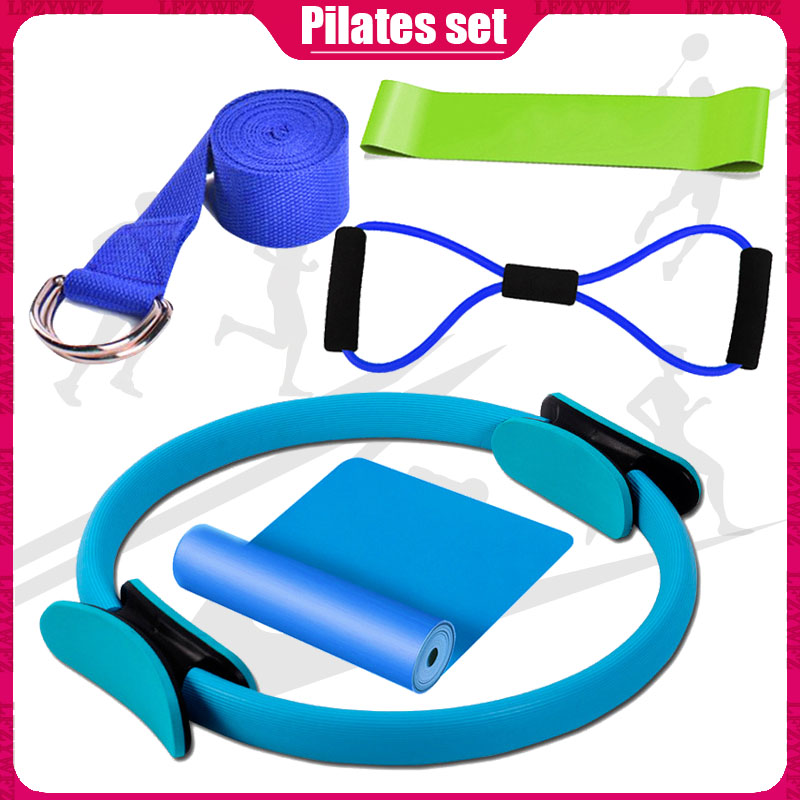 Pilates 5-piece Set Ladies Home Gym Pilates Training Body Relaxation Stretching Tension Ring Five-piece Home Fitness Equipment, Blue
Pilates 5-piece Set Ladies Home Gym Pilates Training Body Relaxation Stretching Tension Ring Five-piece Home Fitness Equipment, Blue