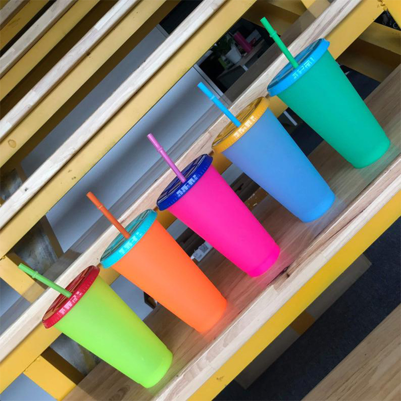 24oz Changing Cup Candy Color Drinking Tumblers With Lids and Straws Water Bottle Magic Coffee Beer Cups 08, As the picture
24oz Changing Cup Candy Color Drinking Tumblers With Lids and Straws Water Bottle Magic Coffee Beer Cups 08, As the picture