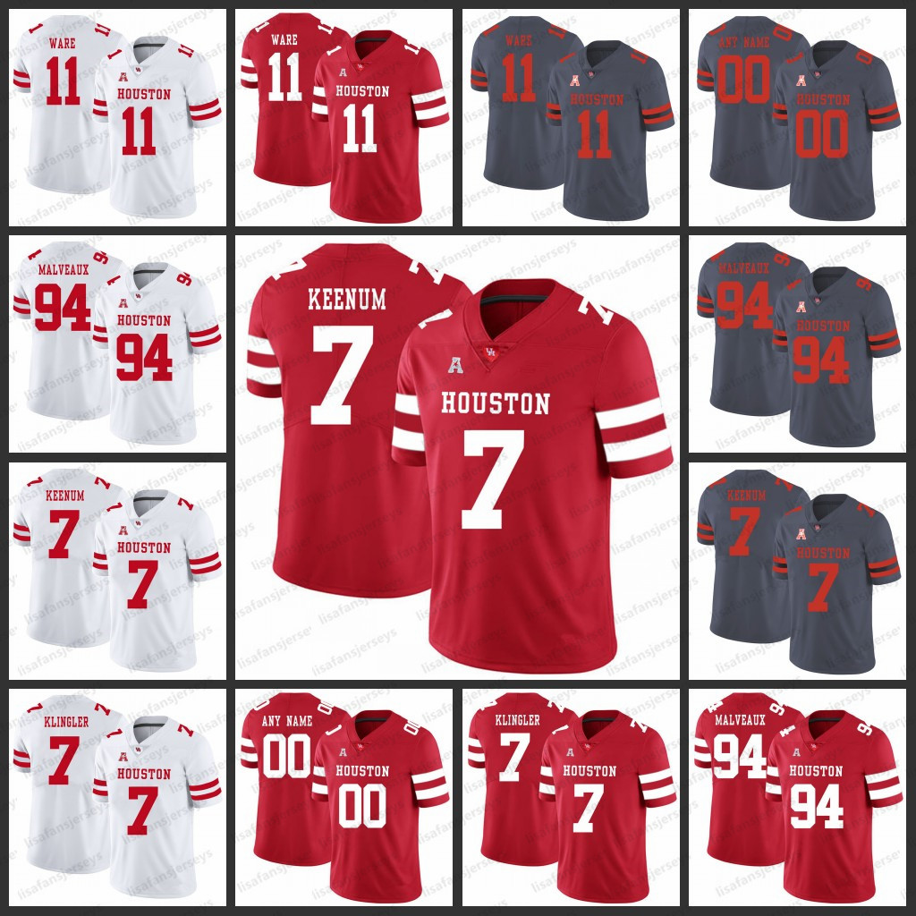 Custom Houston Cougars College Jerseys NCAA Football Jersey 11 Andre Ware 94 Cameron Malveaux 7 Case Keenum David Klingler, As pics
Custom Houston Cougars College Jerseys NCAA Football Jersey 11 Andre Ware 94 Cameron Malveaux 7 Case Keenum David Klingler, As pics