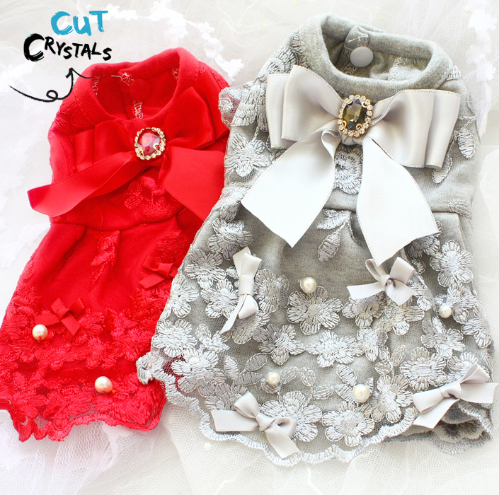 Free shipping High-end Luxurious handmade dog clothes blingbling gemstone flower water soluble lace princess dog dress cat pet, Red
Free shipping High-end Luxurious handmade dog clothes blingbling gemstone flower water soluble lace princess dog dress cat pet, Red