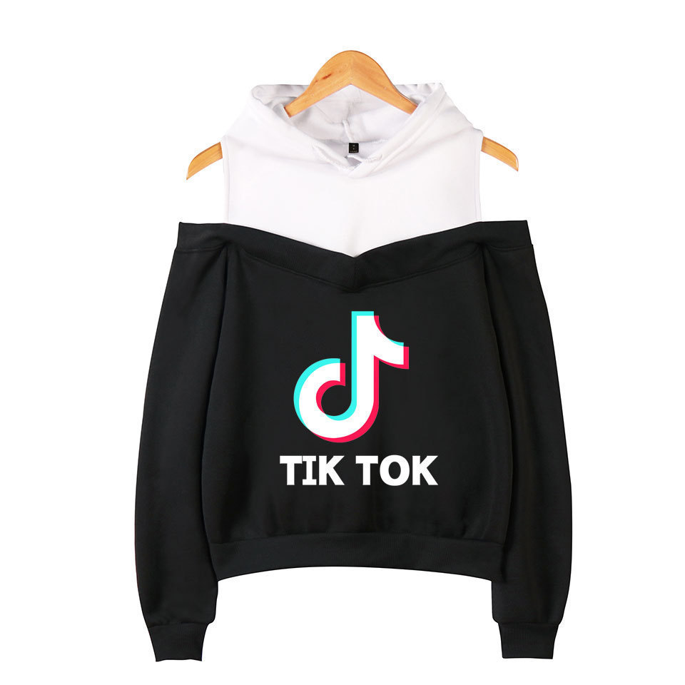 TIK TOK Pink Hoodie Long Sleeve sexy Off Shoulder Hooded Sweatshirts Streetwear hip hop Casual Women Pullovers tops, Black
TIK TOK Pink Hoodie Long Sleeve sexy Off Shoulder Hooded Sweatshirts Streetwear hip hop Casual Women Pullovers tops, Black