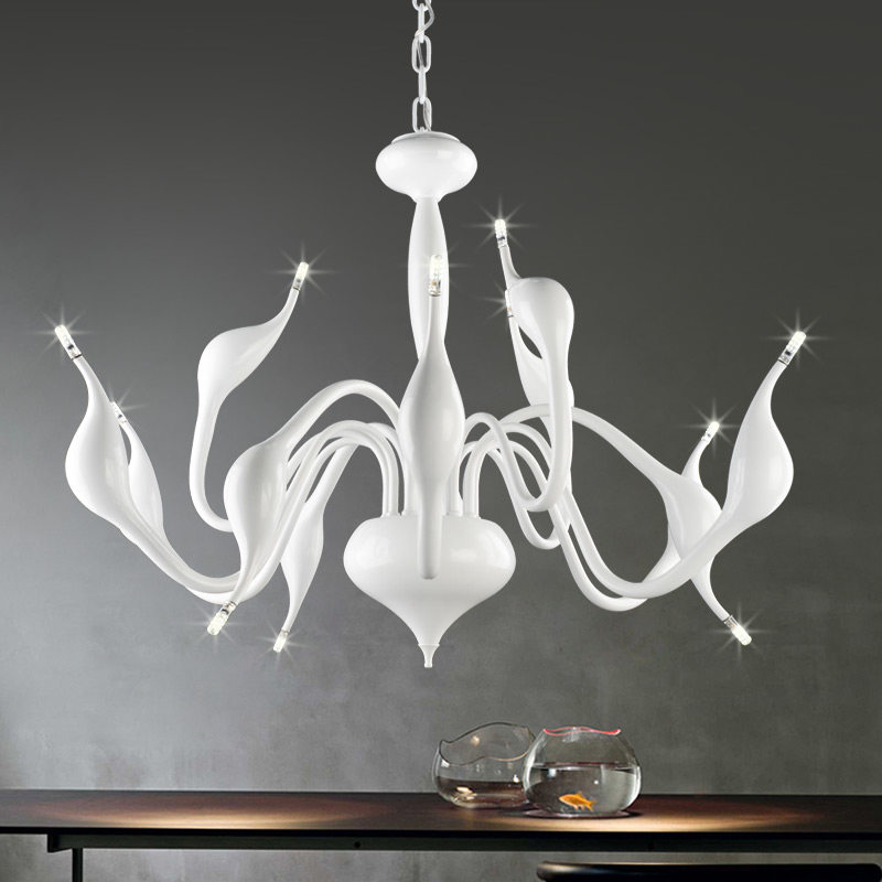 Modern Led Chandelier lamp Art Deco European Candle Ceiling Bedroom Living Dinning Room Decoration