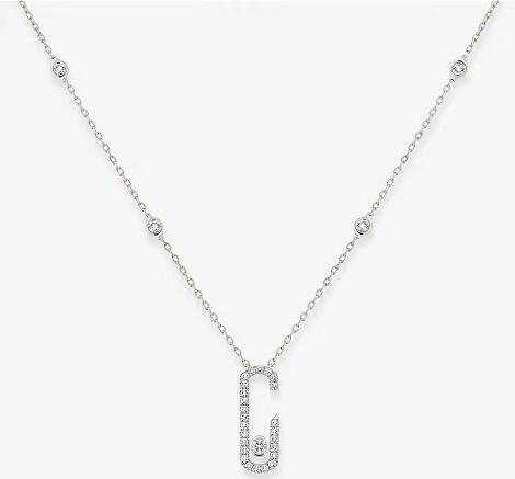 Women's Necklace MOVE Jewelry S925 Sterling Silver Plated Removable Pendant Necklace Fashion Silver Necklace
Women's Necklace MOVE Jewelry S925 Sterling Silver Plated Removable Pendant Necklace Fashion Silver Necklace