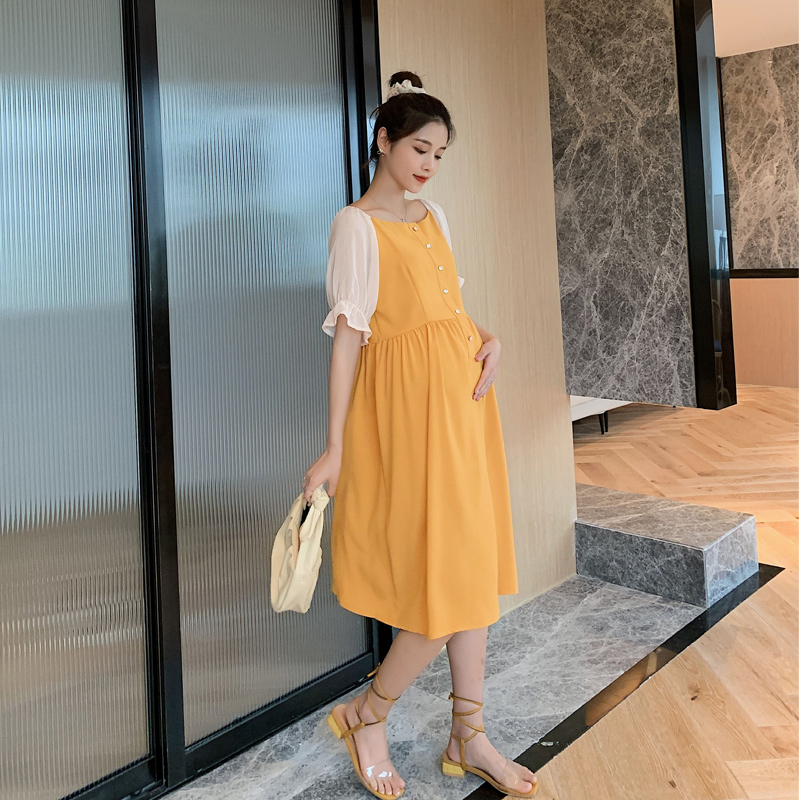 8801# Summer Korean Fashion Maternity Dress Patchwork Elegant Clothes for Pregnant Women Sweet Loose Pregnancy Clothing, Red
8801# Summer Korean Fashion Maternity Dress Patchwork Elegant Clothes for Pregnant Women Sweet Loose Pregnancy Clothing, Red