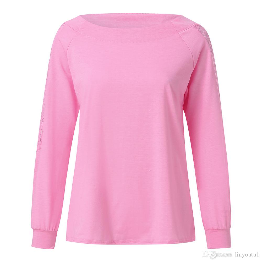 2020 Womens Boho Beach Lace Tops and Blouses Elegant Ladies hollow out Long Sleeve Shirt Autumn 2019 women clothes