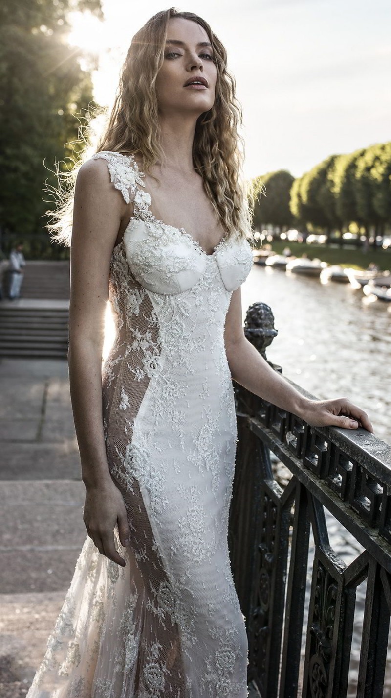 Lian Rokman 2019 Mermaid Wedding Dresses Sexy Sweetheart Strap Lace Appliqued vestidos Beads Fishtail Beach Bridal Gowns robe de mariée