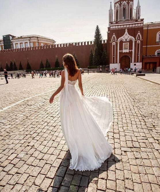 2019 Papilio Boho Wedding Dresses Women Jumpsuits Sweetheart Lace Short Bridal Gowns Sweep Train Vestido De Novia Beach Wedding Dress