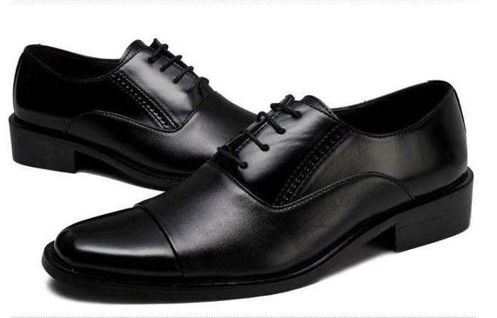 Hot Sale-Toe Shoes Black And White Men Dress Shoes Mens Brown Dress Shoes