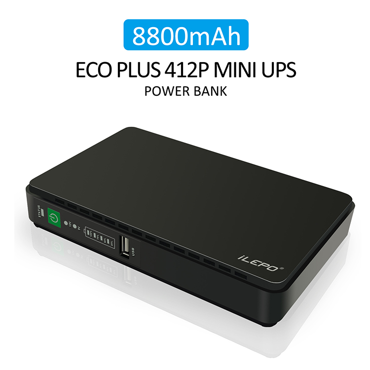 

iLepo POE 430 Mini UPS Uninterruptible Power System for Router with POE functions,New UPS Built-in 8800mAH Lithium battery Power bank