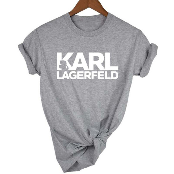 Fashion- Designer Printed Womens Tshirts Lagerfeld O-Neck Short Sleeve Womens Tops Summer Ladies RIP Casual Tees, White
Fashion- Designer Printed Womens Tshirts Lagerfeld O-Neck Short Sleeve Womens Tops Summer Ladies RIP Casual Tees, White