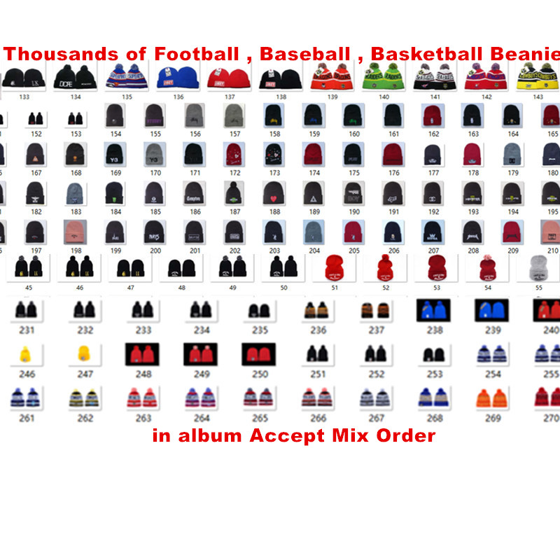 Wholesale Team Beanies Caps Pom Sports Hats Mix Match Order 18 Teams All Caps in stock Knit Hat Top Quality Hat More 5000+Styles, Mix order team;contact seller in album
Wholesale Team Beanies Caps Pom Sports Hats Mix Match Order 18 Teams All Caps in stock Knit Hat Top Quality Hat More 5000+Styles, Mix order team;contact seller in album