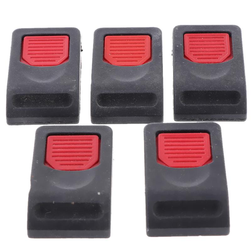 5 PCS Motorcycle Helmet Speed Clip Chin Strap Buckle Quick Release Black