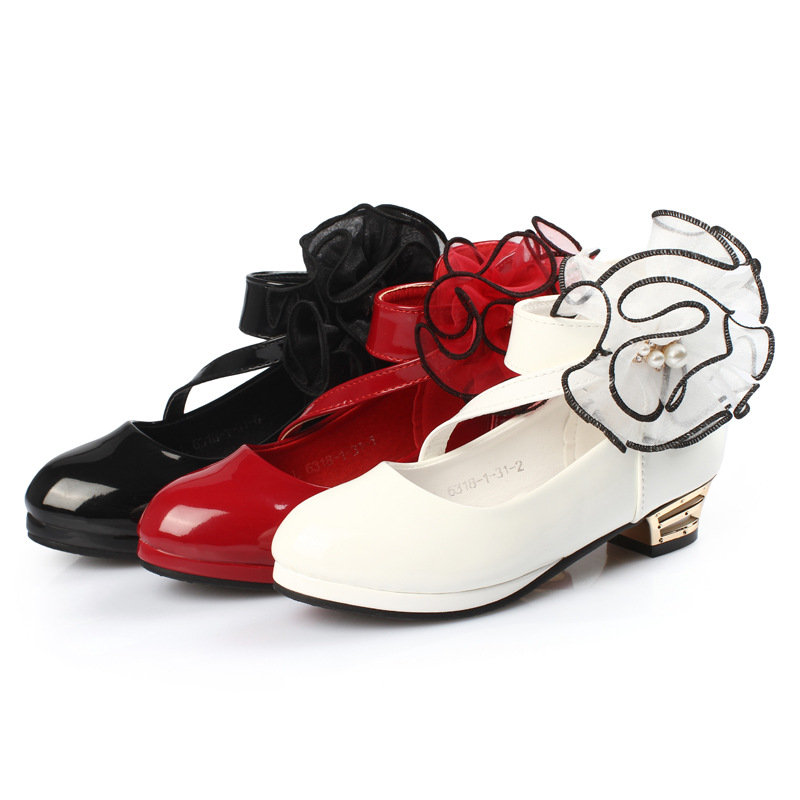 Children's Dance School Shoes with Big Flowers Princess Girls Shoes Wedding Party Dress Patent Leather Black White Red
Children's Dance School Shoes with Big Flowers Princess Girls Shoes Wedding Party Dress Patent Leather Black White Red