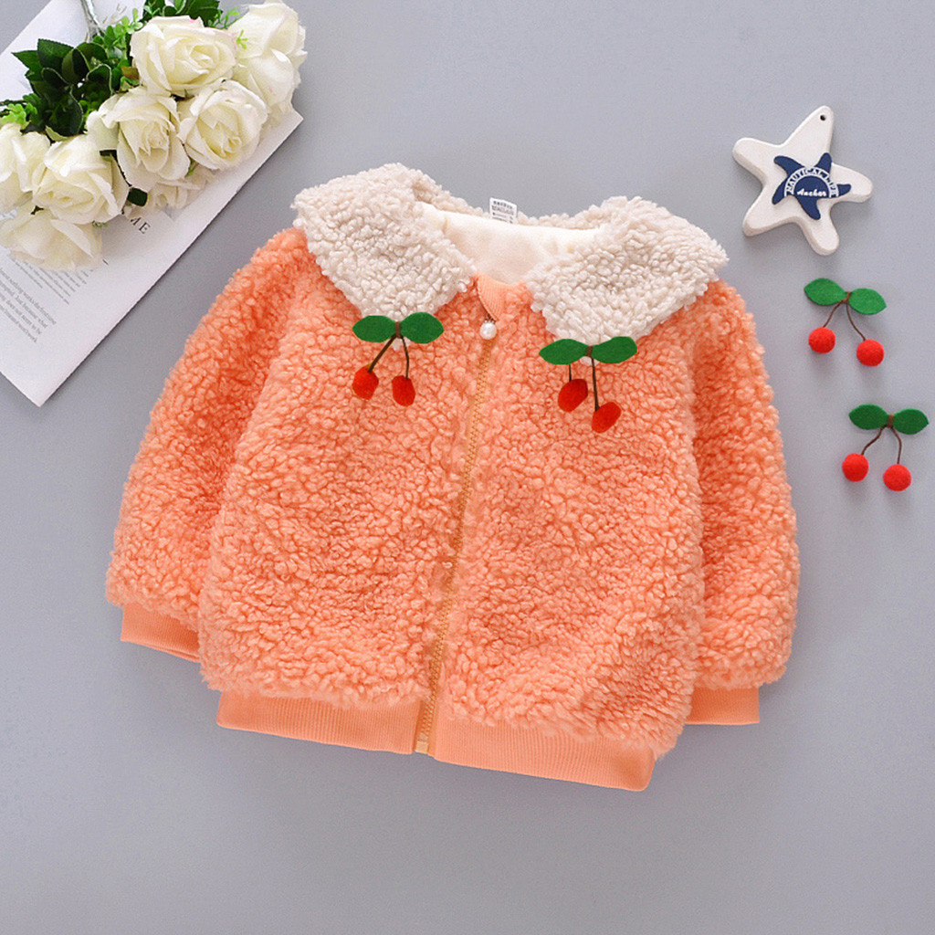 Baby Girls Coat Long Sleeve Jacket Warm Fleece Thicken Windproof Cherry Accessories Baby Girl Winter Coat Newborn Jacket Outwear, Green
Baby Girls Coat Long Sleeve Jacket Warm Fleece Thicken Windproof Cherry Accessories Baby Girl Winter Coat Newborn Jacket Outwear, Green