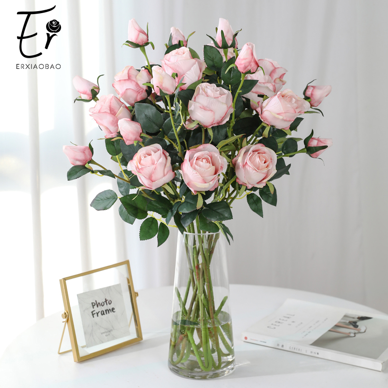 Erxiaobao 66 cm 2 Heads Silk White Pin Red Blue Green Artificial Flowers Rose Fake Flowers Fall Decorations for Home Wedding
Erxiaobao 66 cm 2 Heads Silk White Pin Red Blue Green Artificial Flowers Rose Fake Flowers Fall Decorations for Home Wedding