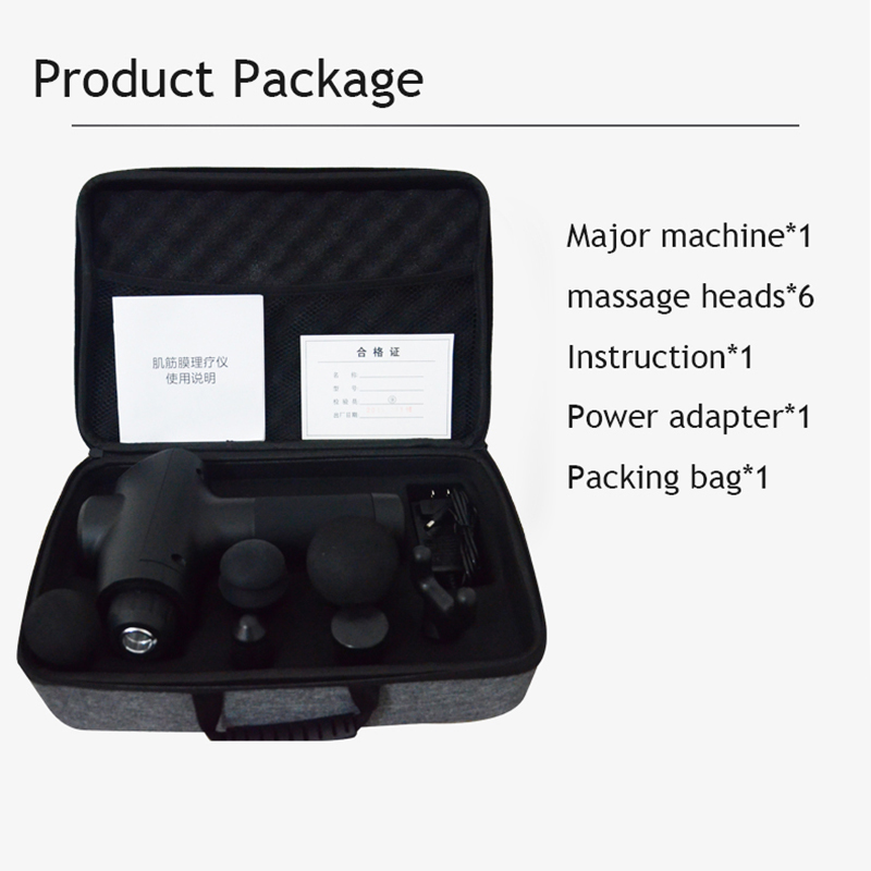 Electric adjustable massage gun for neck back roller muscle massager machine anti cellulite slimming body massager LY191213