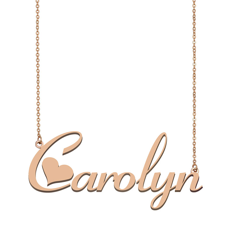 carolyn name necklace pendant for women girls birthday gift custom nameplate kids friends jewelry 18k gold plated stainless steel, Silver
carolyn name necklace pendant for women girls birthday gift custom nameplate kids friends jewelry 18k gold plated stainless steel, Silver