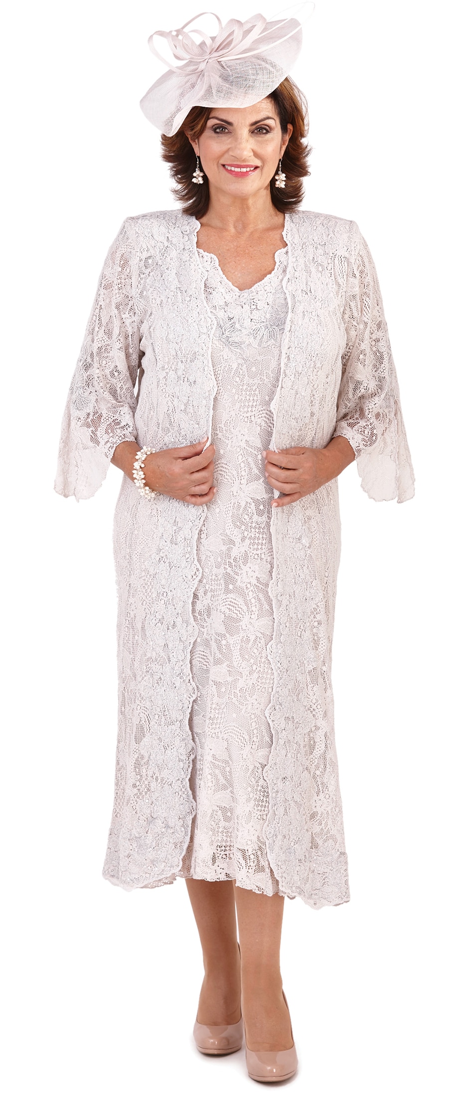 Plus Size Mother Of The Bride Dresses With Jacket Two Pieces Lace Long Sleeve Evening Gowns For Wedding Custom Made Prom Dress