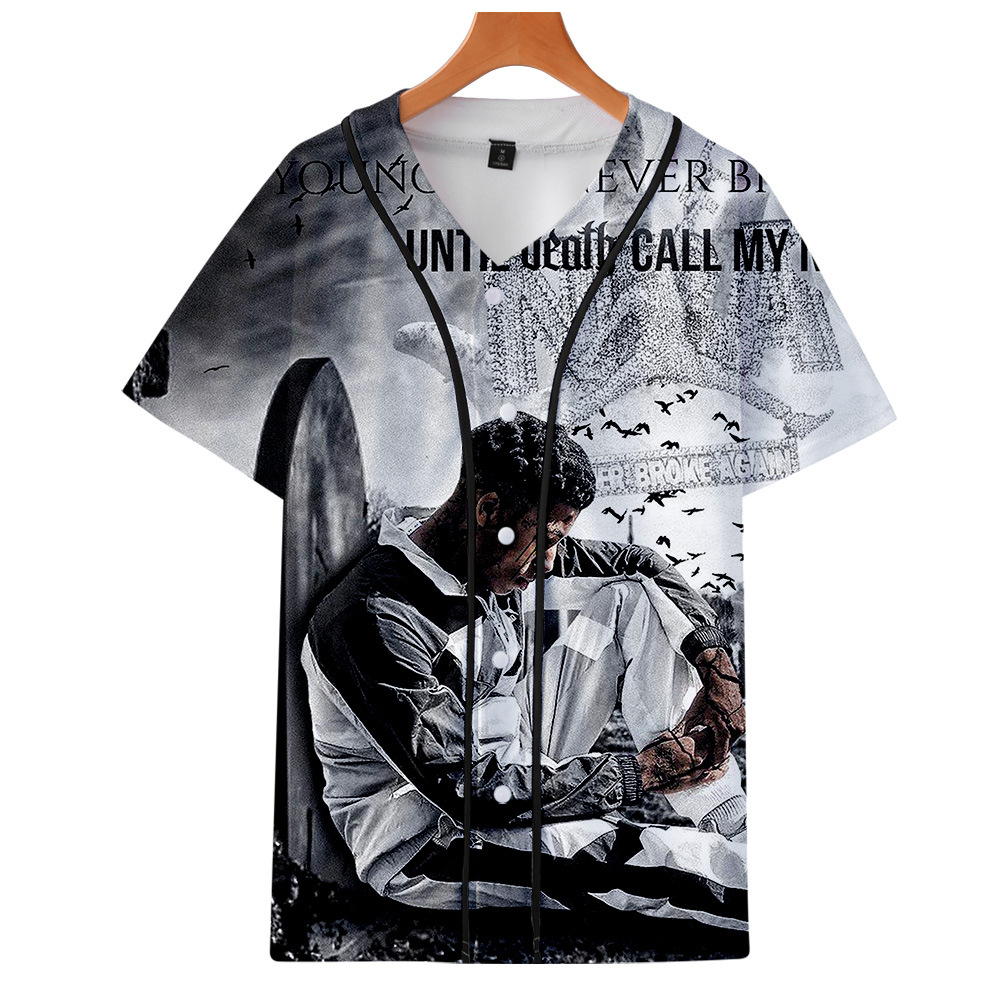 YoungBoy Never Broke Again 3D Printed Baseball T Shirt Unisex Short Sleeve Baseball Uniform Streetwear Hip Hop Baseball Jersey, 006
YoungBoy Never Broke Again 3D Printed Baseball T Shirt Unisex Short Sleeve Baseball Uniform Streetwear Hip Hop Baseball Jersey, 006