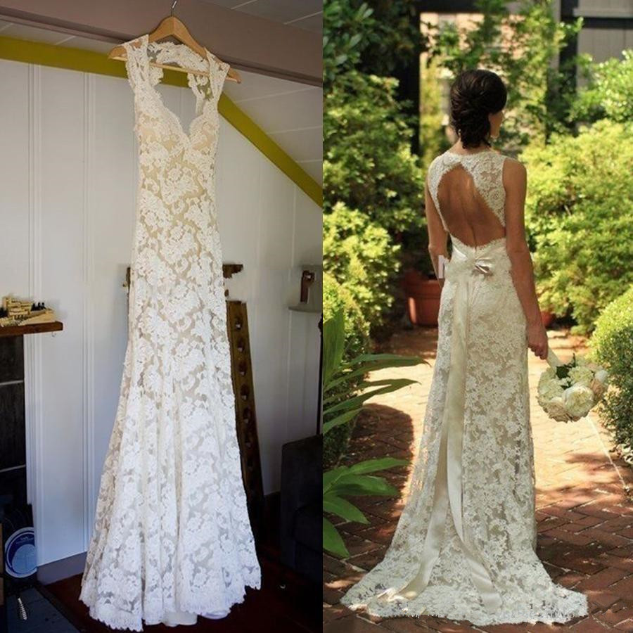 Full Lace Sheath Boho Wedding Dresses 2020 Country Scoop Neck Cap Sleeves Sexy Backless Wedding Bridal Gowns with Bow Sash Cheap Dress, Same as image
Full Lace Sheath Boho Wedding Dresses 2020 Country Scoop Neck Cap Sleeves Sexy Backless Wedding Bridal Gowns with Bow Sash Cheap Dress, Same as image