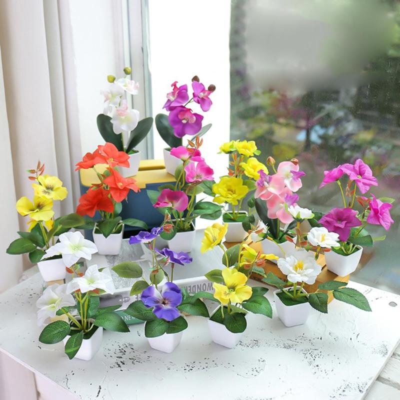Artificial Flower Plant Plastic Pot Bonsai Garden Table Party Room Decoration suit for all home living room garden decor, White china rose
Artificial Flower Plant Plastic Pot Bonsai Garden Table Party Room Decoration suit for all home living room garden decor, White china rose