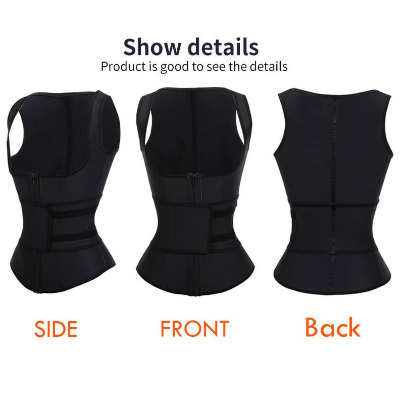Women bone vest Women Neoprene Waist Trainer Sweat Sauna Suit Waist Cincher Slimming Vest Adjustable Trimmer Belt Tank, Black
Women bone vest Women Neoprene Waist Trainer Sweat Sauna Suit Waist Cincher Slimming Vest Adjustable Trimmer Belt Tank, Black