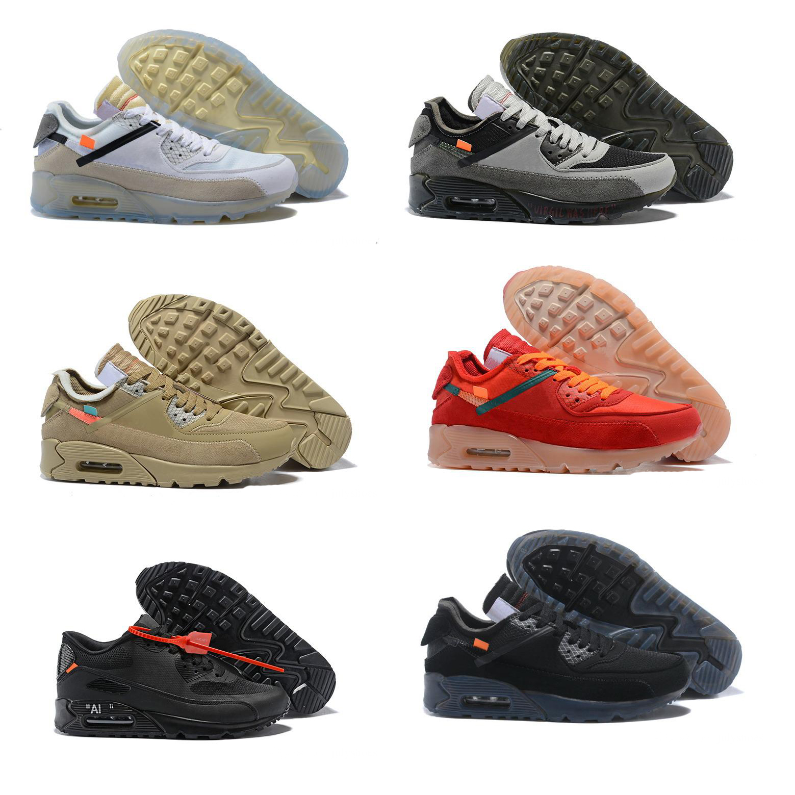 High quality Men women 90s Running Shoes Virgil Designer Triple White Black air Red off Sneakers 90s Trainers classic Sports Chaussures, White;red
High quality Men women 90s Running Shoes Virgil Designer Triple White Black air Red off Sneakers 90s Trainers classic Sports Chaussures, White;red