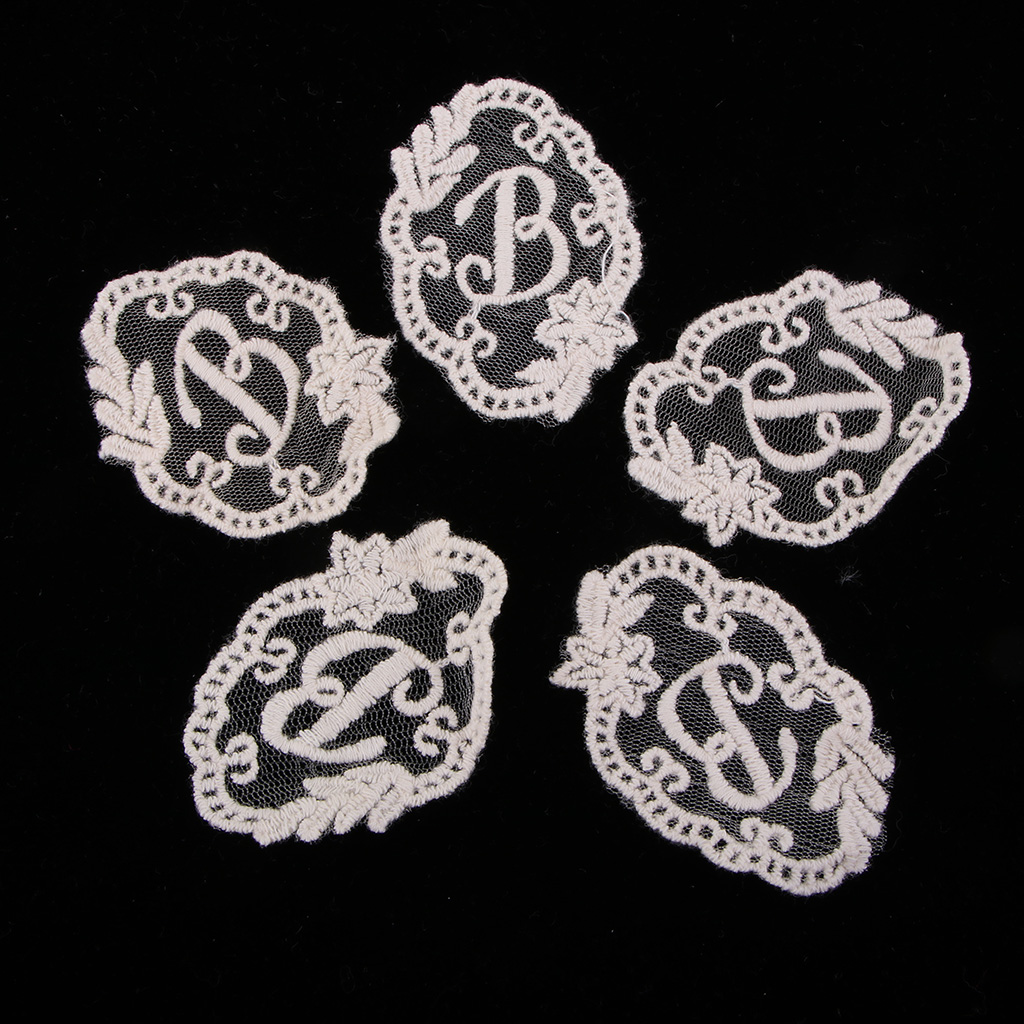 pack of 5 b letter embroidered patches sew on applique diy sewing crafts supplies, Black
pack of 5 b letter embroidered patches sew on applique diy sewing crafts supplies, Black