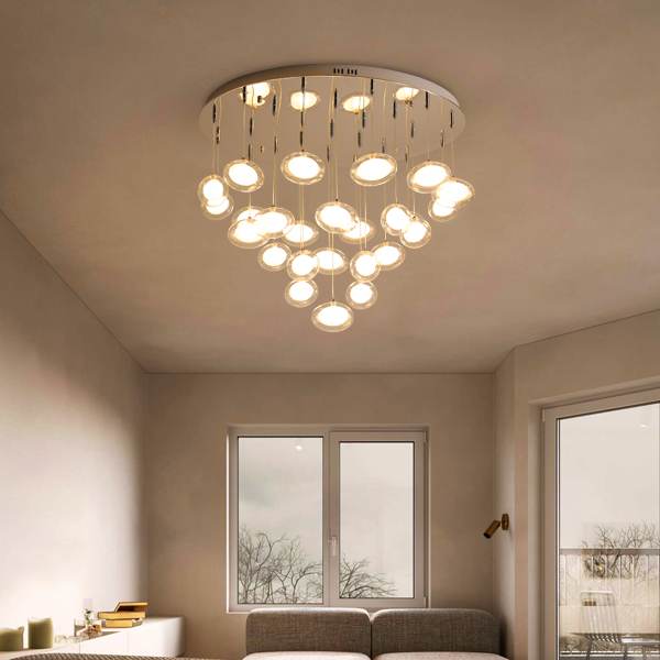 Modern simplicity LED chandelier ceiling lamps Nordic glass ball hanging lights bedroom lighting fixtures living room pendant light