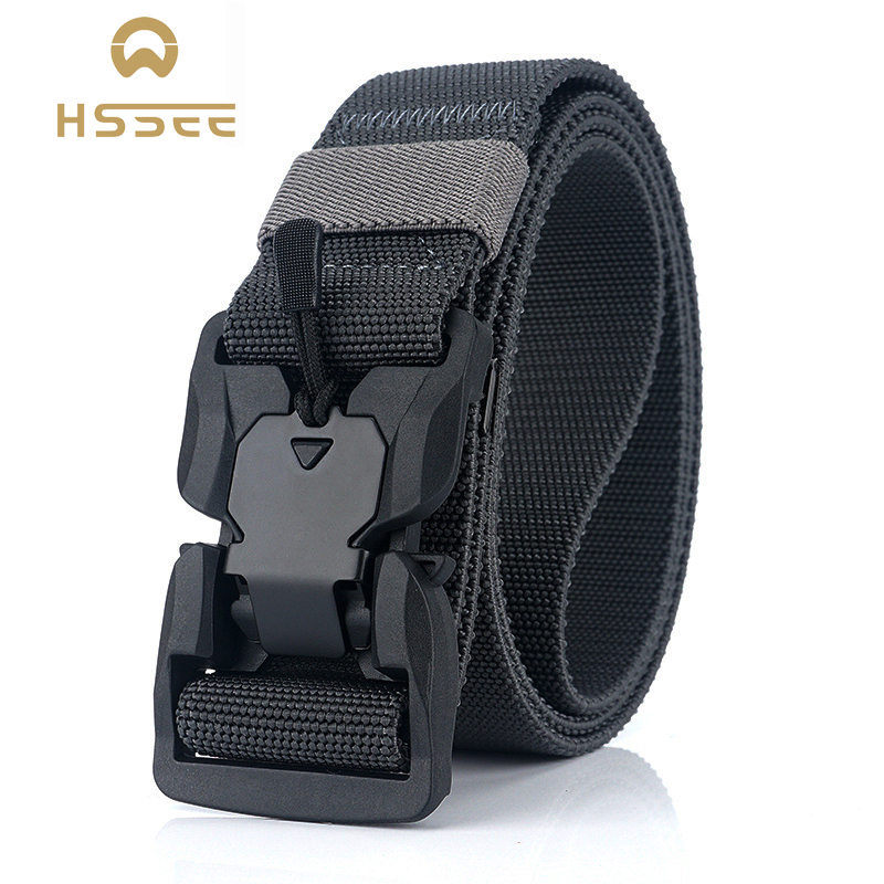 HSSEE elastic tactical belt high strength elastic fiber magnetic buckle sports belt adjustable length outdoor sports accessories, Black buckle
HSSEE elastic tactical belt high strength elastic fiber magnetic buckle sports belt adjustable length outdoor sports accessories, Black buckle