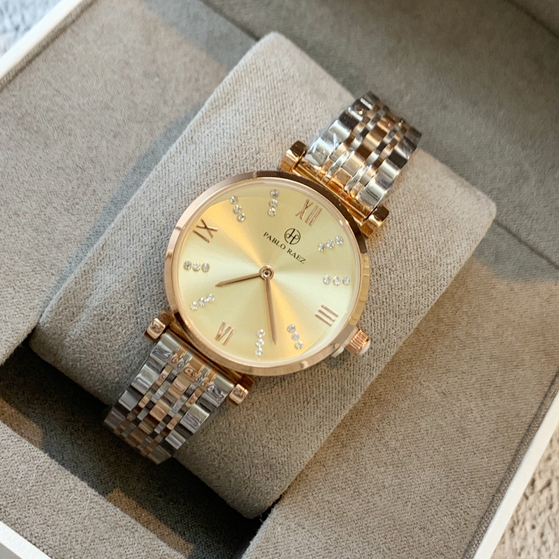 2010 New relogio feminino Fashion Style Women WristWatch StainlessSteel Bracelet Chain Lady Watch Luxury Quartz Watch for party High Quality, Rose - gold dial
2010 New relogio feminino Fashion Style Women WristWatch StainlessSteel Bracelet Chain Lady Watch Luxury Quartz Watch for party High Quality, Rose - gold dial