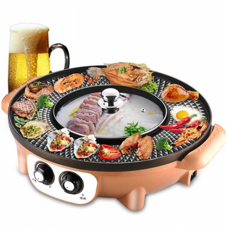 Multifunctional 2 Flavours Hotpot Electric Pan Grill BBQ Grill Raclette Electric Hotpot With Pan
Multifunctional 2 Flavours Hotpot Electric Pan Grill BBQ Grill Raclette Electric Hotpot With Pan
