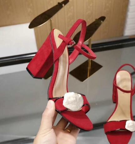 Classic Sandals Lady Summer Lady Sandals Chunky Heels Shoes Metal Buckle Real Leather Sexy High-Heeled Women's Shoes 10cm, Red cowhide
Classic Sandals Lady Summer Lady Sandals Chunky Heels Shoes Metal Buckle Real Leather Sexy High-Heeled Women's Shoes 10cm, Red cowhide