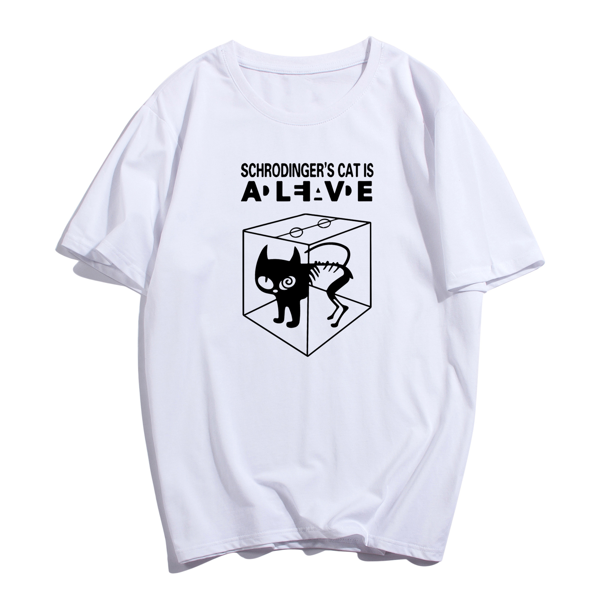 E-BAIHUI Schrodinger's Cat Men T-shirt The Big Bang Theory T shirts Man's Swag Cotton Short Sleeve Funny Top Summer Style Tshirts 759, White;black
E-BAIHUI Schrodinger's Cat Men T-shirt The Big Bang Theory T shirts Man's Swag Cotton Short Sleeve Funny Top Summer Style Tshirts 759, White;black