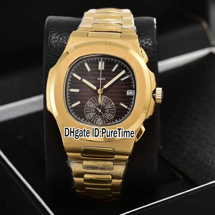 New Classic 5980/1R-001 Yellow Gold Brown Texture Dial Miyota Quartz Chronograph Mens Watch Stainless Steel Watches Stopwatch Puretime 303h8, Slivery;brown
New Classic 5980/1R-001 Yellow Gold Brown Texture Dial Miyota Quartz Chronograph Mens Watch Stainless Steel Watches Stopwatch Puretime 303h8, Slivery;brown