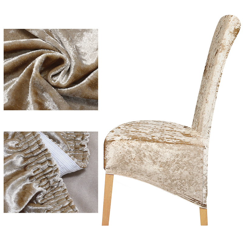 Bright Velvet Shiny Velvet XL Size Chair Cover Big Size Long Back Europe Seat Chair Covers For Restaurant Hotel Party Banquet
Bright Velvet Shiny Velvet XL Size Chair Cover Big Size Long Back Europe Seat Chair Covers For Restaurant Hotel Party Banquet