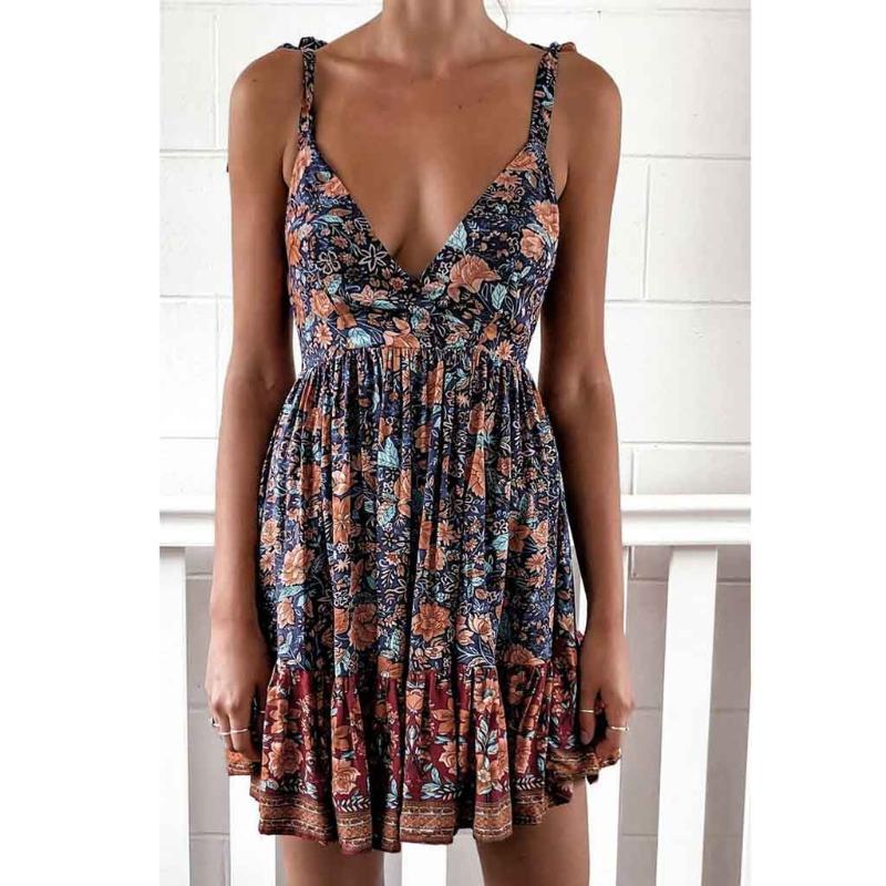 2020 Summer Chiffon Dress Women Leopard Print Boho Beach Dresses Casual Ruffle Sleeveless A-line Mini Party Dress Vestidos
2020 Summer Chiffon Dress Women Leopard Print Boho Beach Dresses Casual Ruffle Sleeveless A-line Mini Party Dress Vestidos